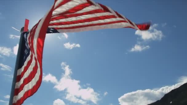 αστέρια και τα λωρίδες σημαία ΗΠΑ - Πλάνα, βίντεο