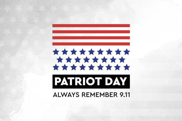 Día del patriota, siempre recuerde 9 11, 11 de septiembre. Recordando. Nunca olvidaremos, los ataques terroristas de 2001 - Foto, Imagen