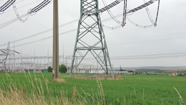 High voltage post or High voltage tower - Footage, Video