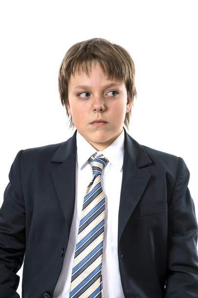 Office style showing by young boy - Photo, Image