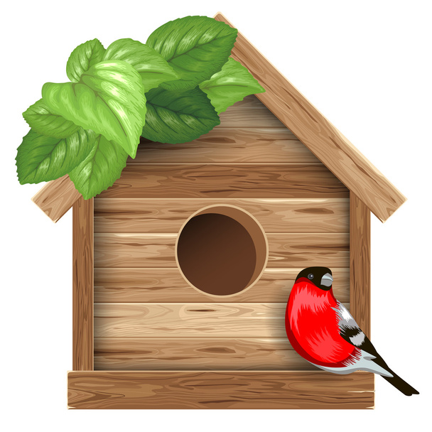 Birdhouse - Διάνυσμα, εικόνα