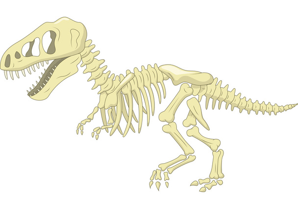 σκελετός δεινοσαύρου - Διάνυσμα, εικόνα