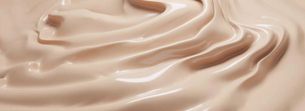 Cosmetic foundation cream texture background 3D render - Photo, Image