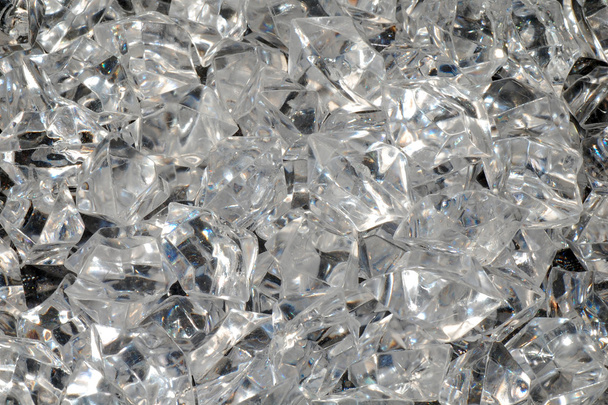 transparent plastic pieces as background - Photo, Image