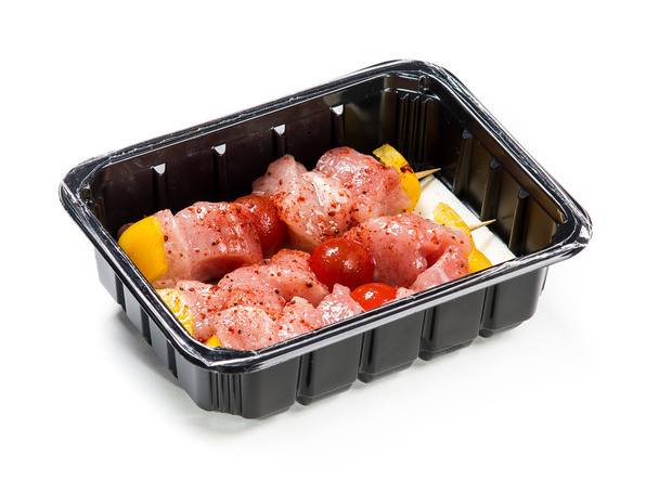 Flesh meat product for cooking packed in box - Foto, Imagem