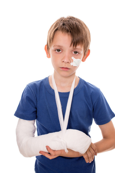 boy with a broken arm - Photo, Image