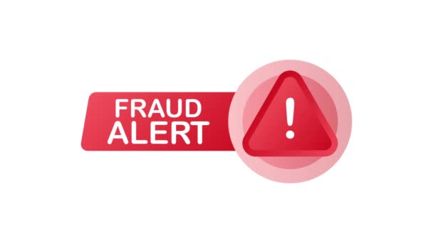 Fraud alert. Security Audit, Virus Scanning, Cleaning, Eliminating Malware, Ransomware . Motion graphics. - Footage, Video
