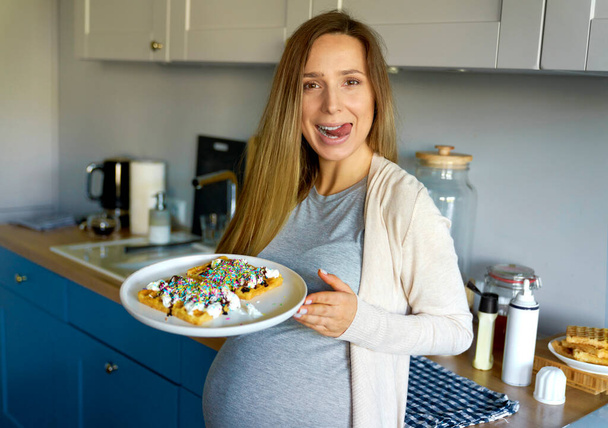 Food cravings during pregnancy at home  - Photo, Image