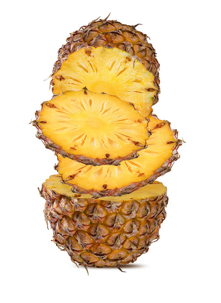 Pineapple isolated on white background, full depth of field - Foto, Imagem