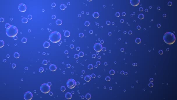 bublina v modrém pozadí - Záběry, video