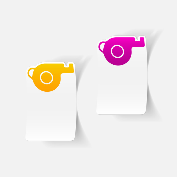 Whistles design elements - Vector, Image