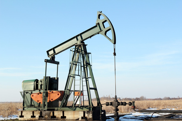 Oilfield with pump-jack - Photo, Image