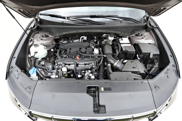 Engine in a passenger car - Photo, Image