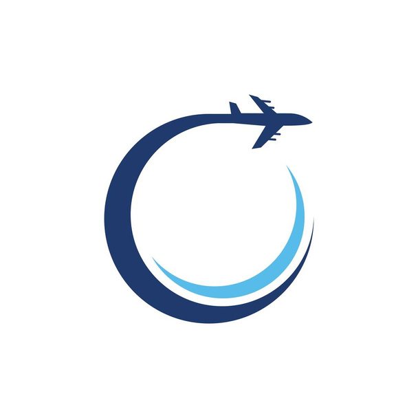 Illustration vectorielle de l'icône de l'avion Modèle de logo - Vecteur, image