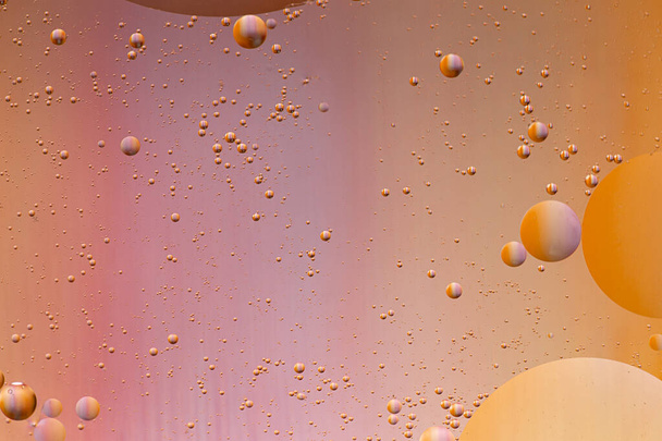 Colorful abstract background with oil droplets - Foto, afbeelding