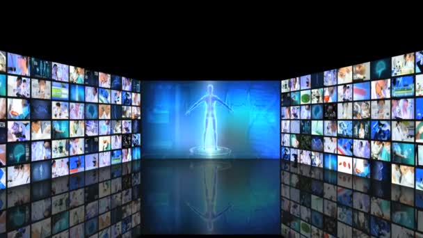 virtuális monitor kutatás emberi test - Felvétel, videó