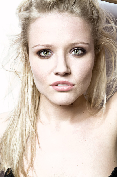 Beautiful young blond woman portrait - Photo, image