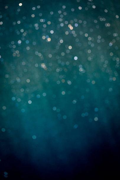 abstract blue bokeh use for background - Photo, Image