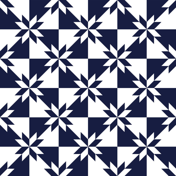 Patrón de temática náutica sin costuras con estrellas y formas geométricas decoración  - Foto, imagen