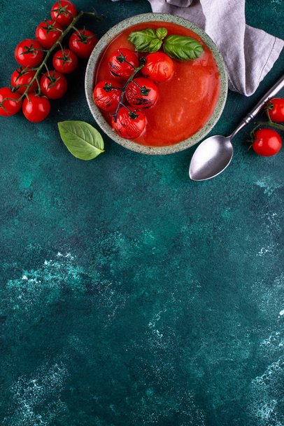 Sopa de creme de tomate vegetal saudável - Foto, Imagem