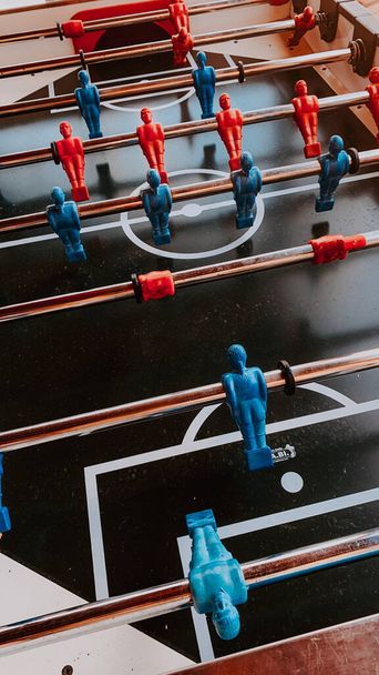 A vertical shot of a table football - Photo, Image