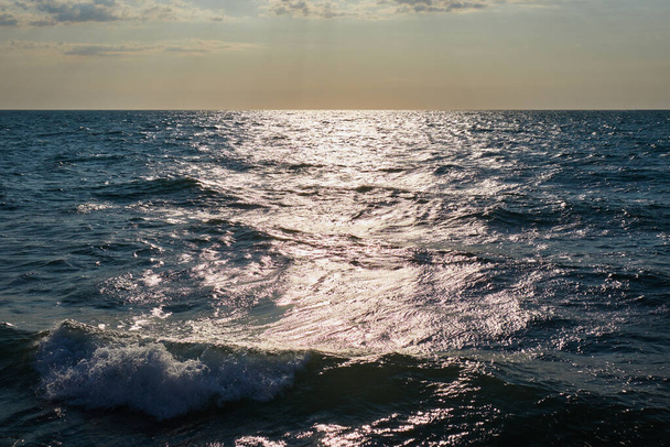 costa rocosa del mar negro con olas - Foto, imagen