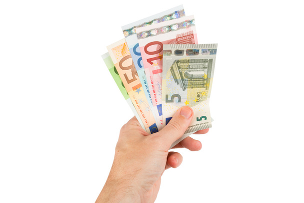 Банкноты евро крупным планом
 - Фото, изображение