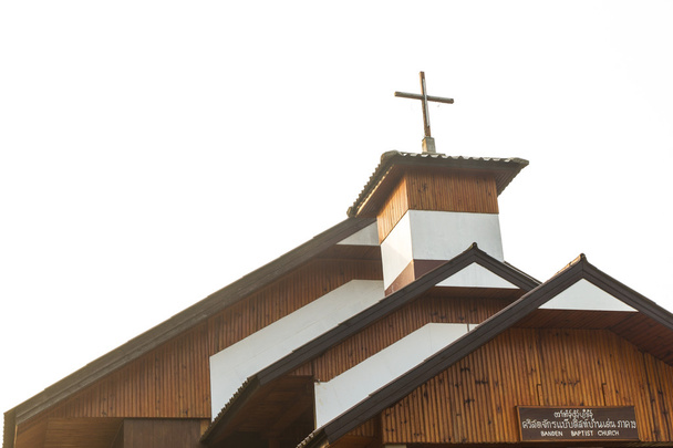 Ewangelicki Kościół, mea hong syn prowincji, Tajlandia - Zdjęcie, obraz