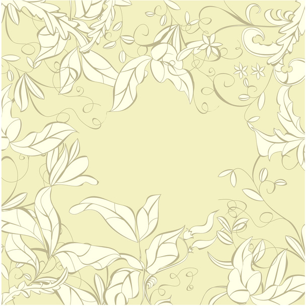 Background with floral element - Vector, Image