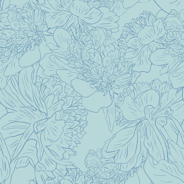 vector patrón floral sin costura - Vector, imagen