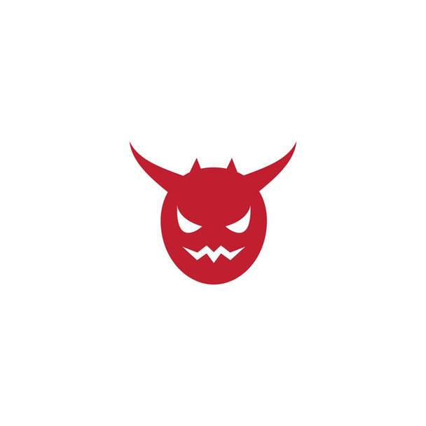 Devil logo ilustration vector template - Vector, Image