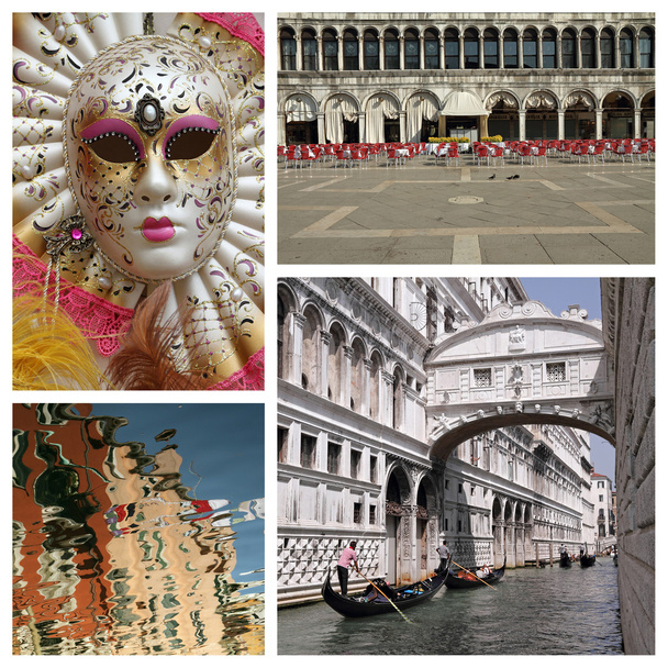 ヴェネツィアのコラージュ - 写真・画像