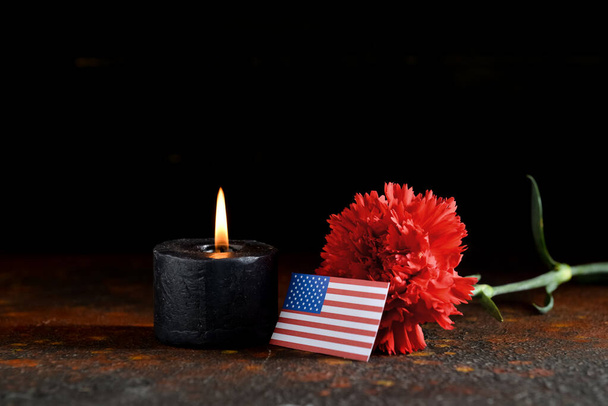 Composition for National Day of Prayer and Remembrance for the Victims of the Terrorist Attacks on dark background - Fotó, kép