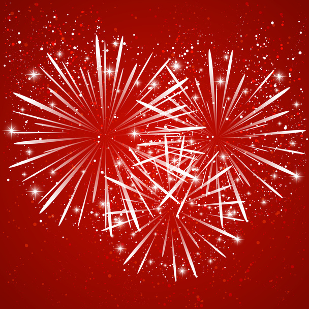 Starry fireworks - Vector, Image
