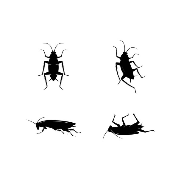 ゴキブリロゴベクトルテンプレート - ベクター画像