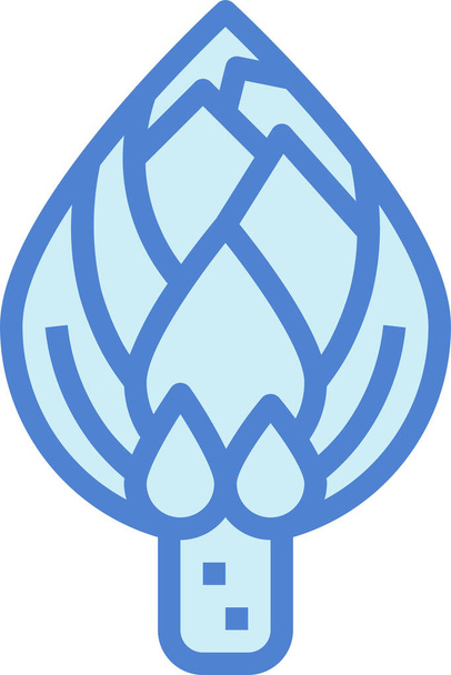 artichokes food plant icon - Vector, Image