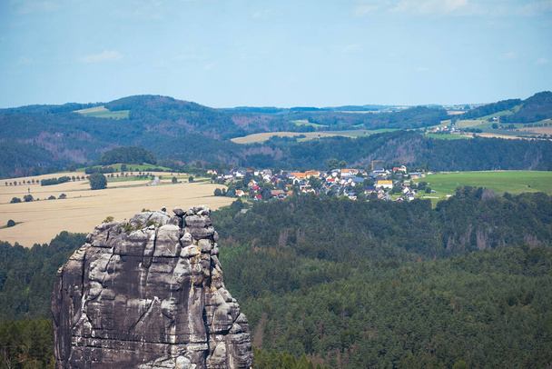 beautiful landscape on a sunny summer day, Germany - Foto, Imagen