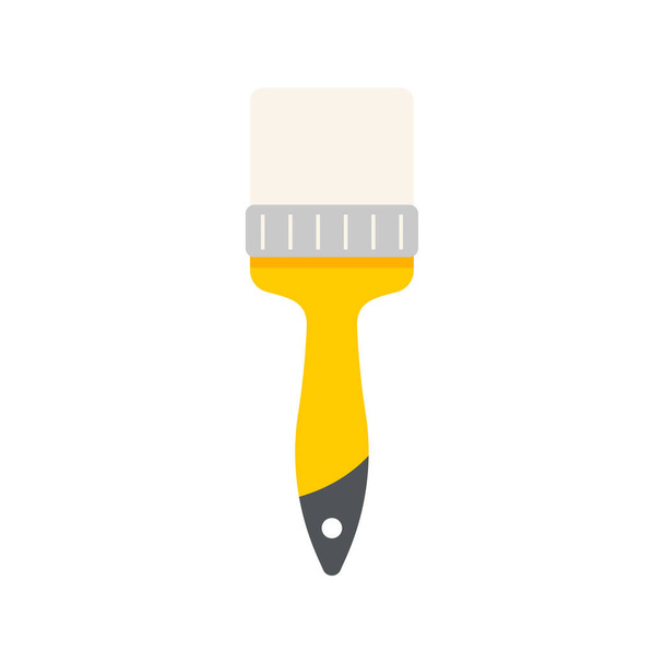 Hand tools vector. The wooden brush has soft bristles. for painting the wall - Вектор, зображення
