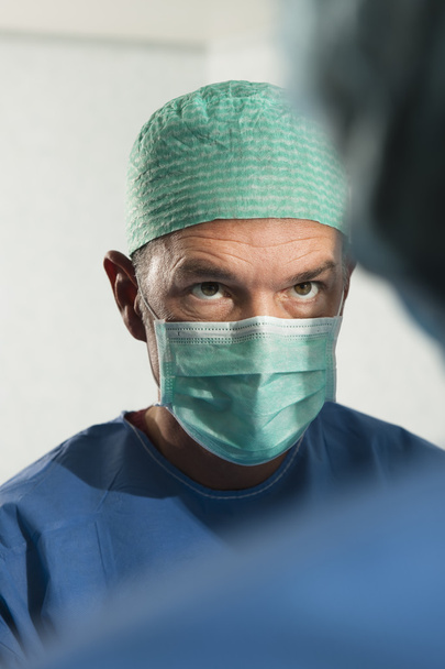 Portrait of a Male Surgeon At Work, close-up - Φωτογραφία, εικόνα