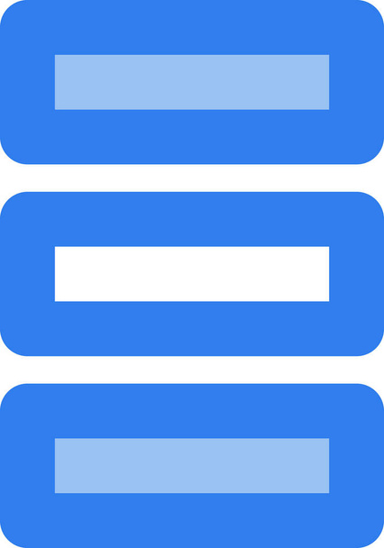 app hamburger interface icon in filled-outline style - Vector, Image