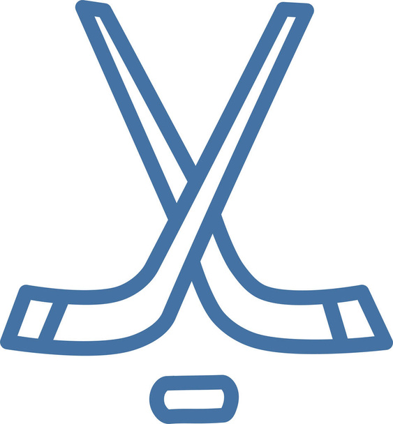 játék jégkorong ikon vázlatos stílusban - Vektor, kép