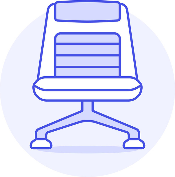 brown chair chairs icon in filled-outline style - Vector, Image