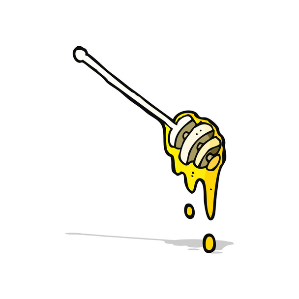 cartoon honey stick - Wektor, obraz