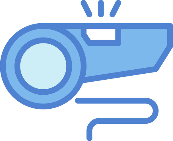 whistle whistles filled-outline icon in filled-outline style - Vector, Image