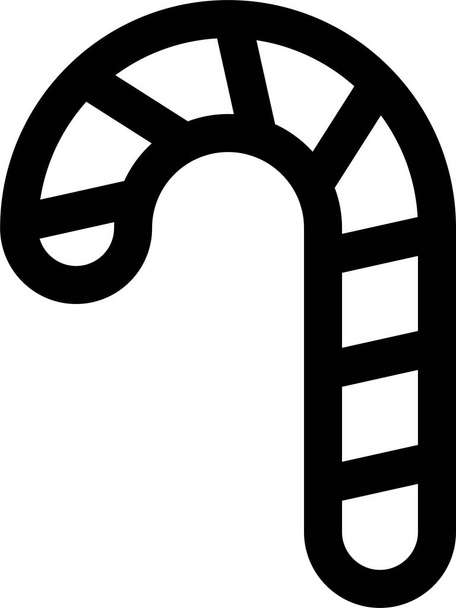 Kuchen Zuckerrohr-Symbol in Umriss Stil - Vektor, Bild