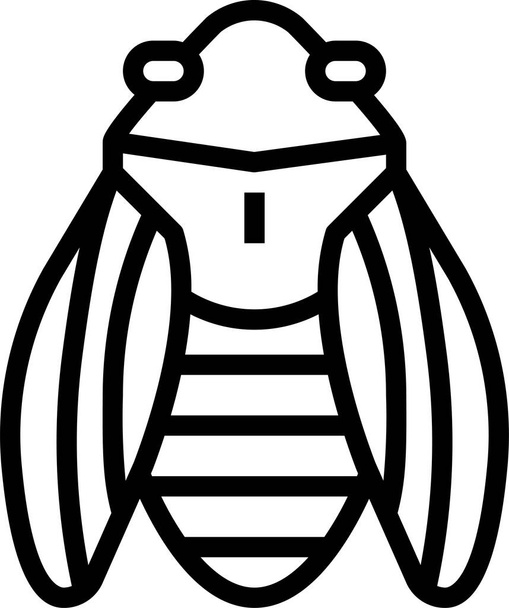 значок тварини жука цикада
 - Вектор, зображення