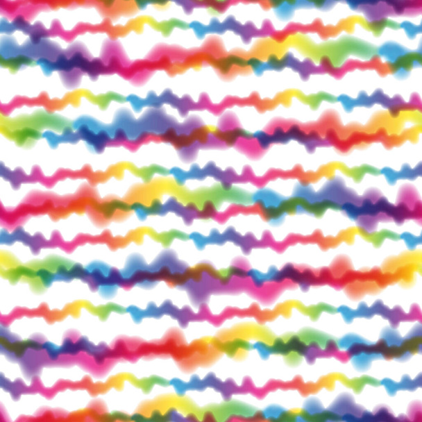 Hippie Tie Dye Rainbow LGBT Wave Seamless Pattern in Abstract Background Style. Colorful Shibori Psychedelic Texture with Waves and Stripes - Φωτογραφία, εικόνα