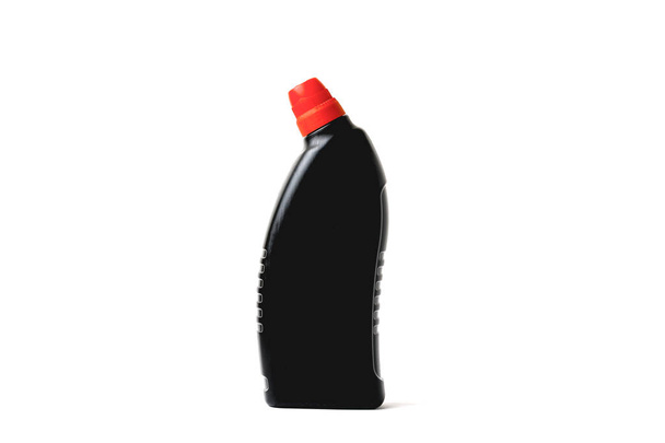 Μπουκάλι με προϊόντα καθαρισμού ή πλύσης απομονωμένο σε λευκό φόντο. - Φωτογραφία, εικόνα