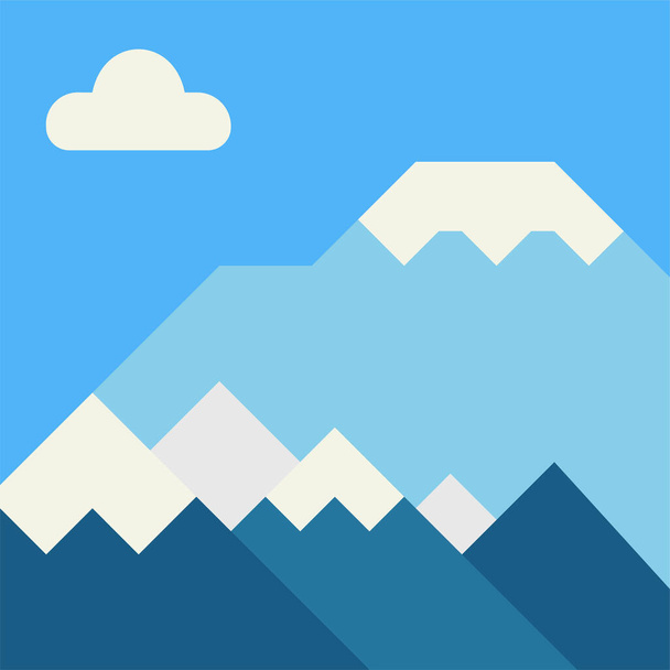 cloud ice landscape icon - Vetor, Imagem