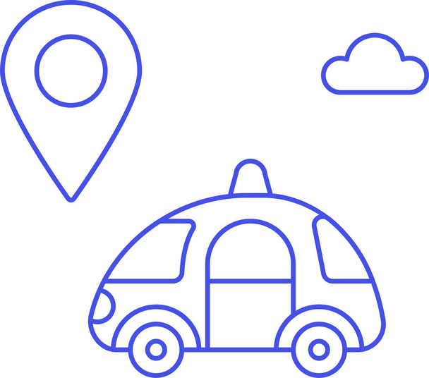 antenne auto auto pictogram in voertuigen-modi-vervoer categorie - Vector, afbeelding